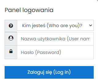 login panel
