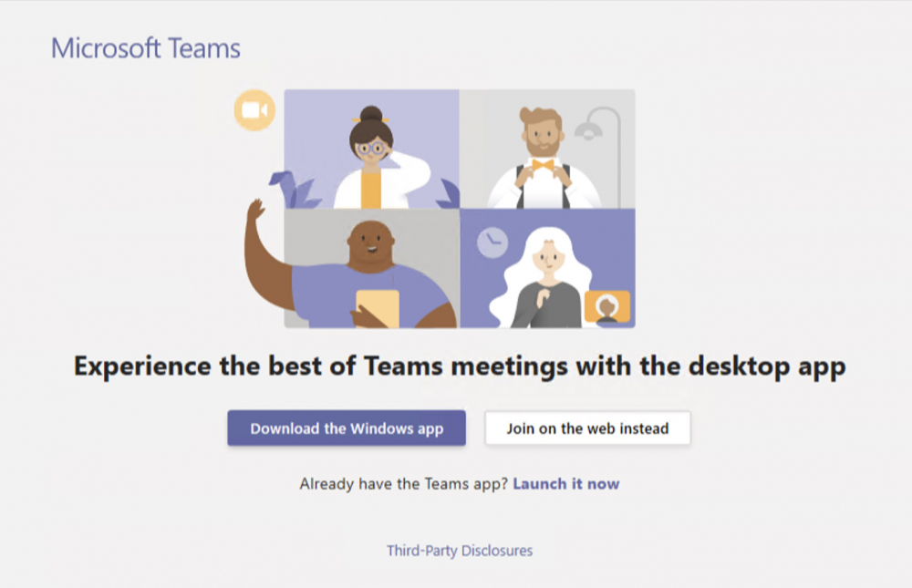 starting view after clicking invitation link