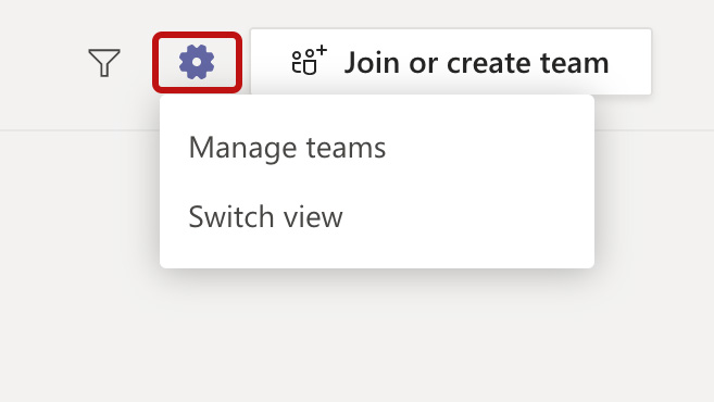 gear/settings location